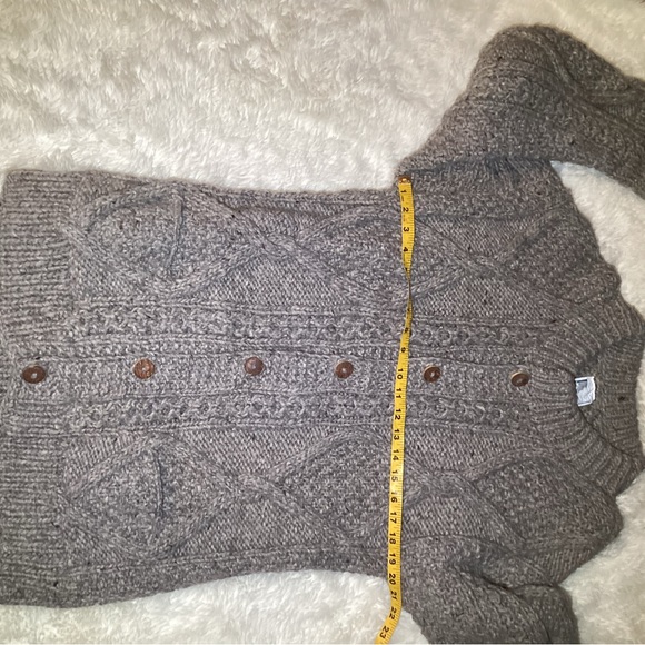 Rainbow crafts handmade chunky knitted merino wool sweater size XL - Picture 9 of 13